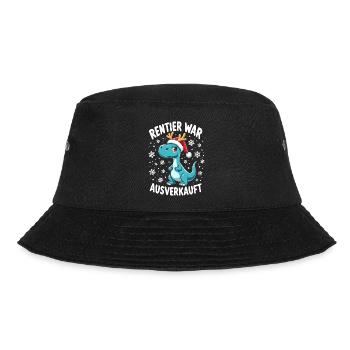 Dino Rentier war ausverkauft - Bucket Hat - Schwarz - Vorne - Lela (165cm)