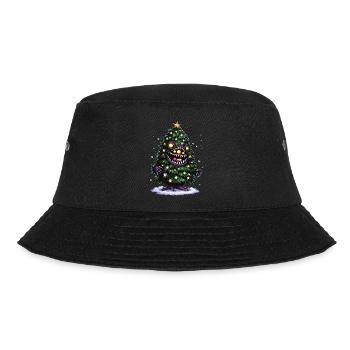 Christmas Tree Monster - Bucket Hat - black - Front - Lela (165cm)