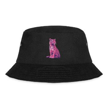 Pink Pop Art Tiger - Bucket Hat - black - Front - Lela (165cm)