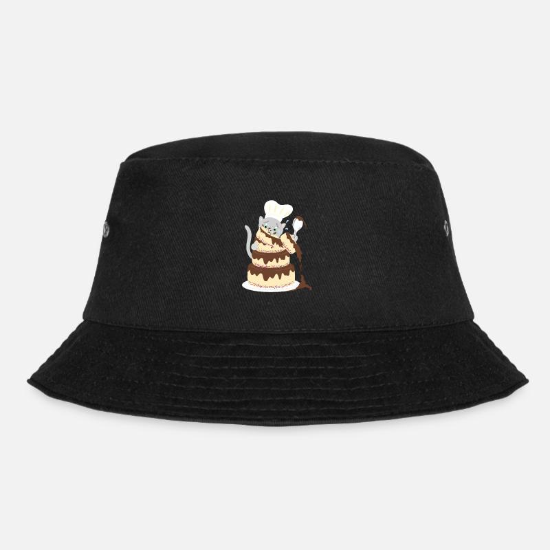 Katzenkuchen fehlgeschlagen - Bucket Hat - Schwarz