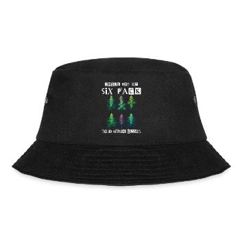 Cannabis Six Pack - Bucket Hat - Schwarz - Vorne - Lela (165cm)