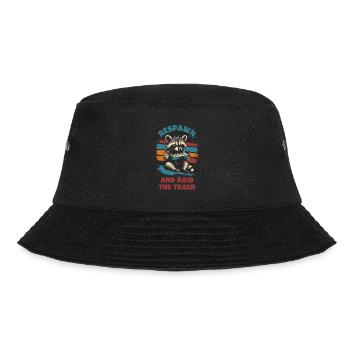 Raccoon Gaming Video Games Gamer - Bucket Hat - black - Front - Lela (165cm)