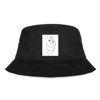 Colorful, charming, one of a kind! - Bucket Hat - Schwarz - Vorne - Lela (165cm)