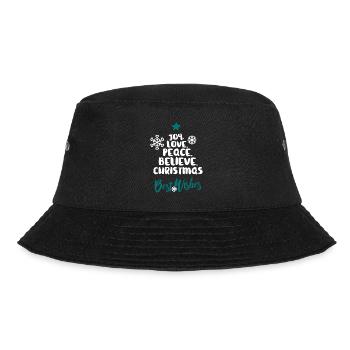 Joy Love Peace Believe Christmas - Bucket Hat - black - Front - Lela (165cm)