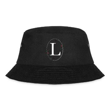 Letter L - Bucket Hat - black - Front - Lela (165cm)