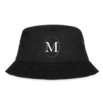 Buchstabe M - Bucket Hat - Schwarz - Vorne - Lela (165cm)