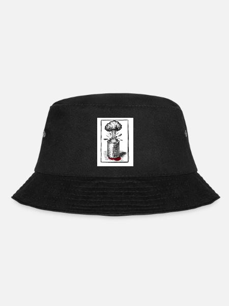 Konservendosenmenschen mitBackground - Bucket Hat - Schwarz