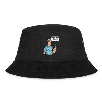 Lustiger Pfleger Spruch – Dummheit Medikation - Bucket Hat - Schwarz - Vorne - Lela (165cm)