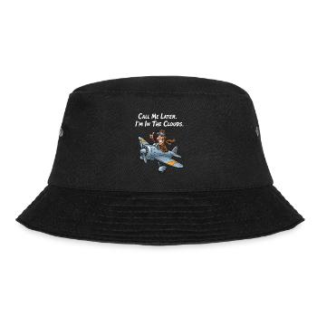 Funny Pilot: I'm in the clouds! - Bucket Hat - black - Front - Lela (165cm)