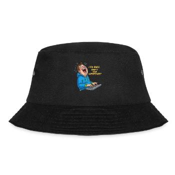 Bugfixer Power: Your superhero skill! - Bucket Hat - black - Front - Lela (165cm)