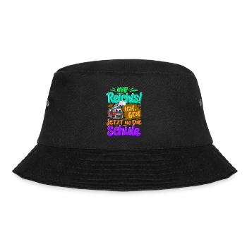 Einschulung Feuerwehr - Bucket Hat - Schwarz - Vorne - Lela (165cm)