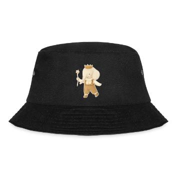 Royal elephant in overalls - Bucket Hat - black - Front - Lela (165cm)