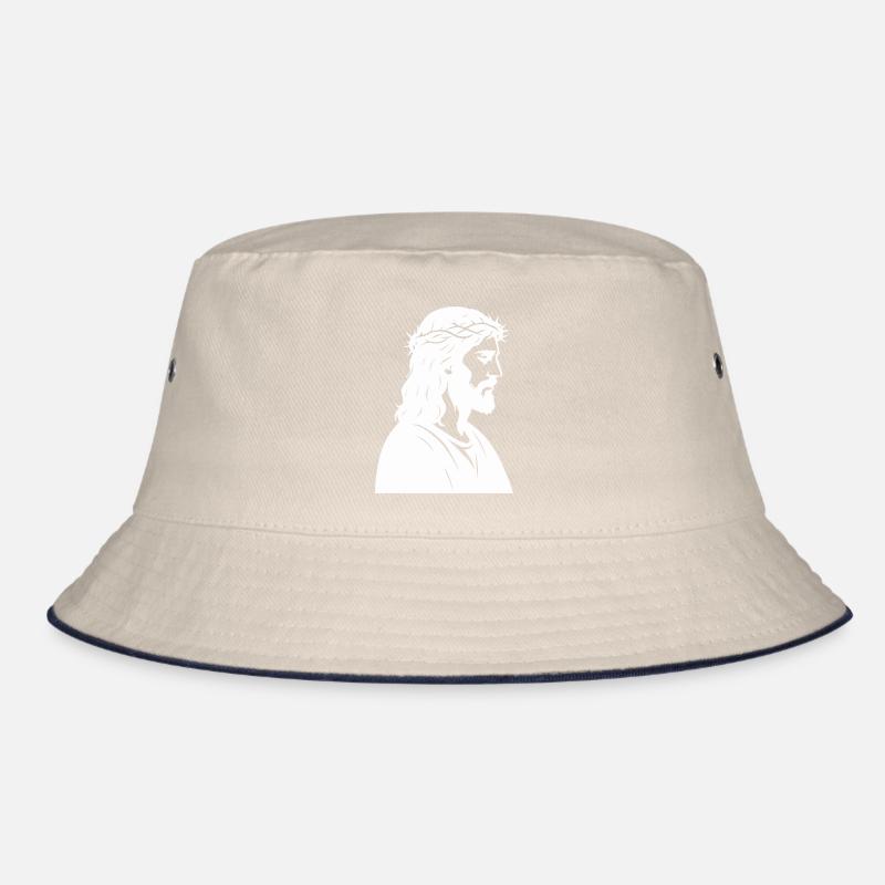 Jesus Christus Silhouette Bucket Hat