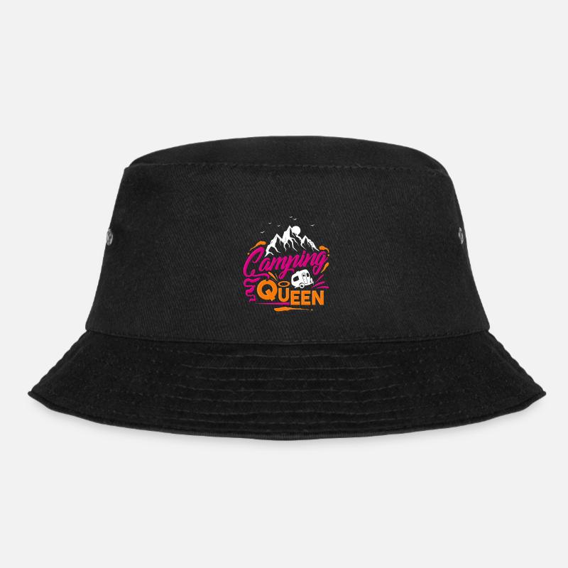 Camping Queen - Bucket Hat - Schwarz