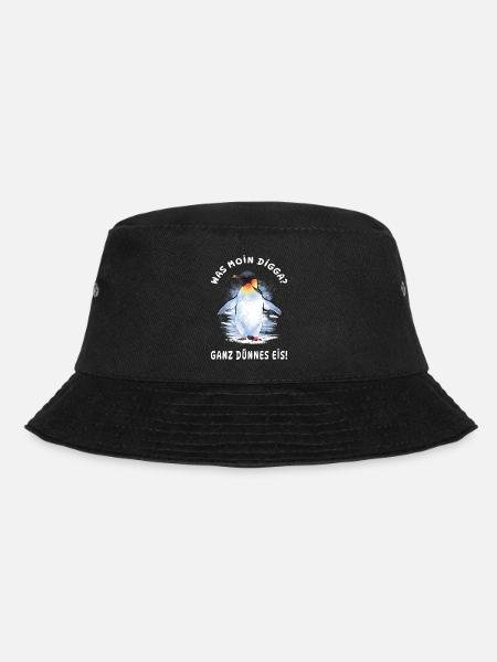 Kaiserpinguin - Was Moin Digga? Ganz Dünnes Eis  - Bucket Hat - Schwarz