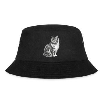 Cat - Bucket Hat - black - Front - Lela (165cm)