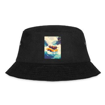 Rafting Expedition in Wild Rapids - Bucket Hat - black - Front - Lela (165cm)