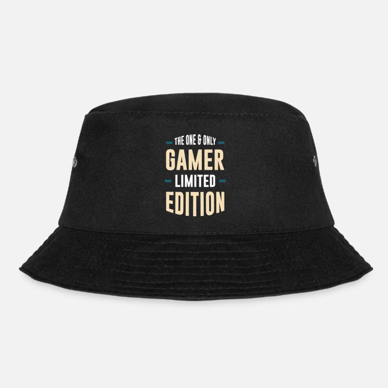 Gamer Limited Edition – Einzigartige Typografie - Bucket Hat - Schwarz