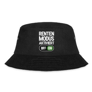 Rentenmodus aktiviert - Bucket Hat - Schwarz - Vorne - Lela (165cm)