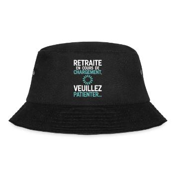 Retreat Loading – Senior Humor - Bucket Hat - black - Front - Lela (165cm)