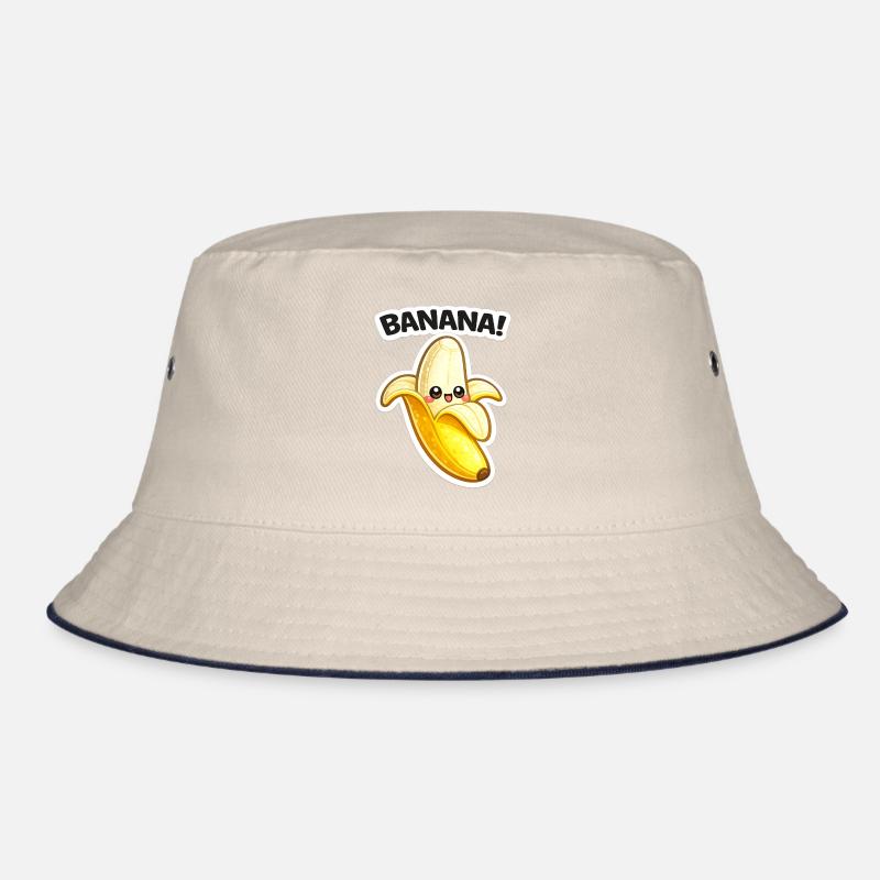 Impression de banane dessinée Kawaii Bob