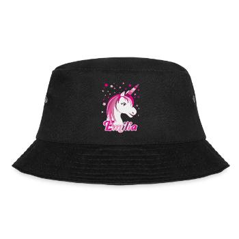 Emilia, maiden name, favorite name - Bucket Hat - black - Front - Lela (165cm)