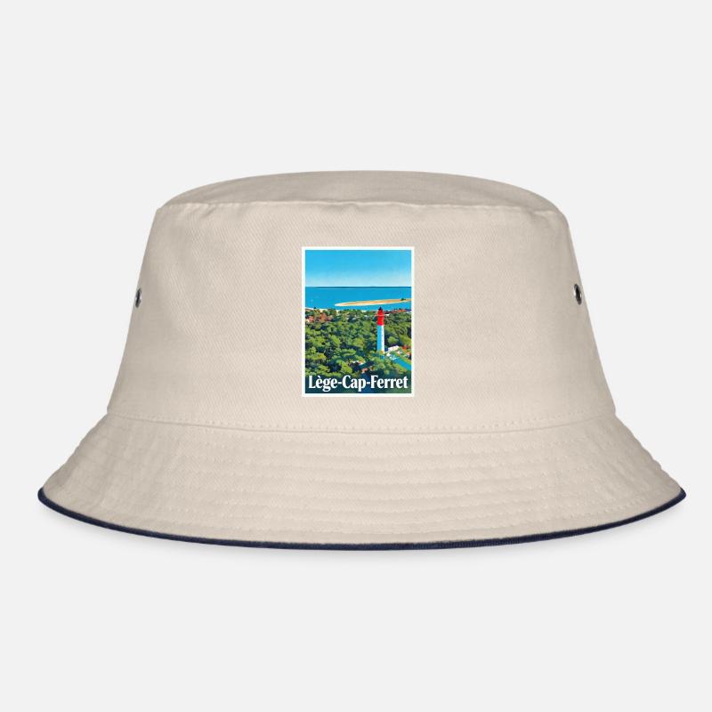 Lighthouse Lège-Cap-Ferret Retro Bucket Hat