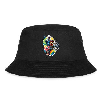 Motocross biker motorcycle cross trial enduro freestyle - Bucket Hat - black - Front - Lela (165cm)