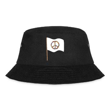 Kaleido Friedenssymbolflagge - Bucket Hat - Schwarz - Vorne - Lela (165cm)