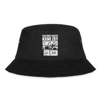 Keine Zeit To Do Lustig Alltag Comic - Bucket Hat - Schwarz - Vorne - Lela (165cm)