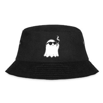 Gespenst Zigarette Sonnenbrille Rauchen Geist - Bucket Hat - Schwarz - Vorne - Lela (165cm)