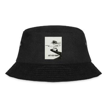 Just Keep Riding Motorcycle Adventure - Bucket Hat - black - Front - Lela (165cm)