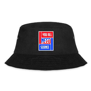 Y'all Need Science Funny Science Nerd Saying - Bucket Hat - black - Front - Lela (165cm)