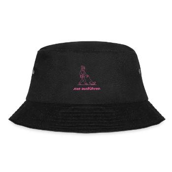 Exe ausführen Informatik Programming Geschenk pink - Bucket Hat - Schwarz - Vorne - Lela (165cm)