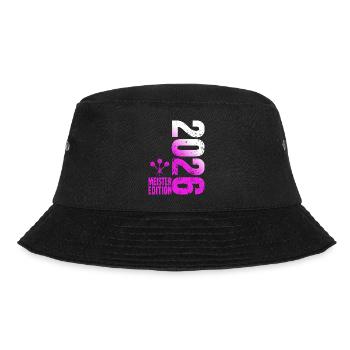 Darts Meister 2026 Kreisliga shirt pink weiß - Bucket Hat - Schwarz - Vorne - Lela (165cm)