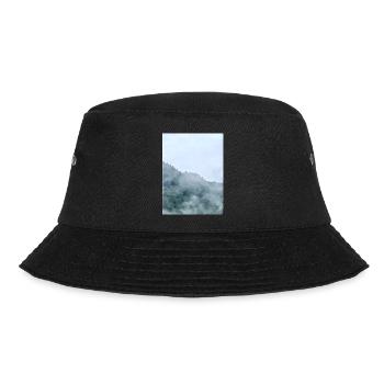 Misty Mountain Fog Landscape - Bucket Hat - black - Front - Lela (165cm)