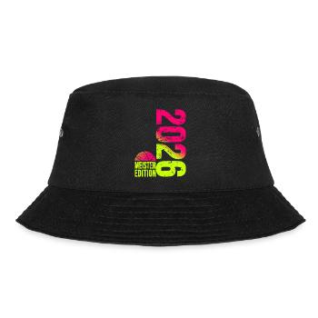 Basketball Meister Edition 2026 in lime pink - Bucket Hat - Schwarz - Vorne - Lela (165cm)