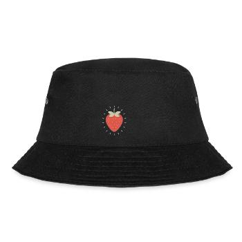 Radiant Strawberry Illustration - Bucket Hat - black - Front - Lela (165cm)