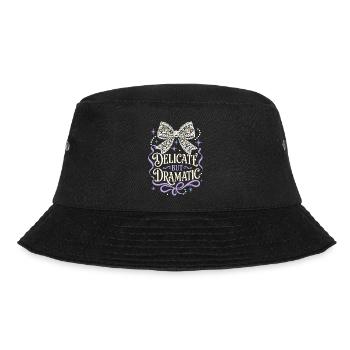 Delicate But Dramatic Bow - Bucket Hat - black - Front - Lela (165cm)