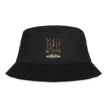 Rechenzentrum Rechner Computer EDV Server lustig - Bucket Hat - Schwarz - Vorne - Lela (165cm)