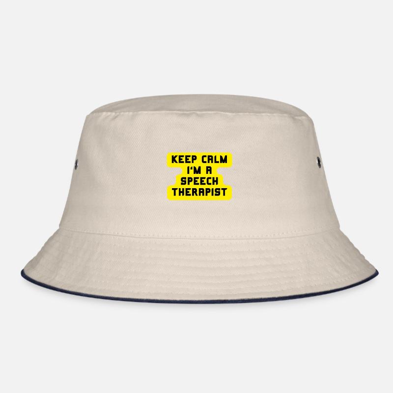 Keep calm speech therapist Bucket Hat