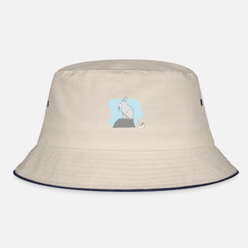 Illustriertes Design mit Viscacha Bucket Hat