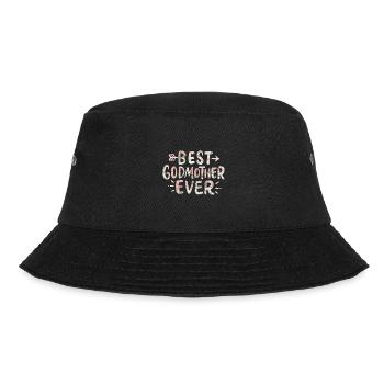 Best Godmother Ever Mother's Day Godchild Gift - Bucket Hat - black - Front - Lela (165cm)