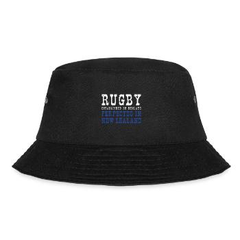 Rugby Perfected In New Zealand Rugby - Bucket Hat - Schwarz - Vorne - Lela (165cm)