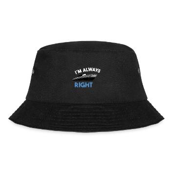 Boat Captain Gift Ship Boat Owner Captain - Bucket Hat - black - Front - Lela (165cm)