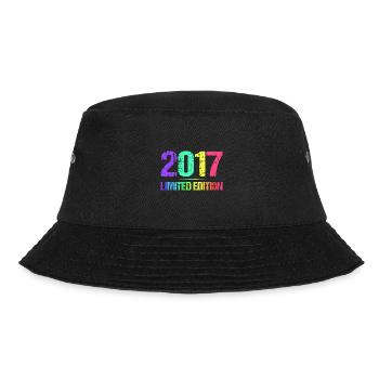 2017 Limited Edition Jahrgang 17er Retro Jahrgang - Bucket Hat - Schwarz - Vorne - Lela (165cm)