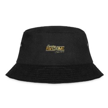 Jahrgang 1974 Awesome Geburtstag Sprüche - Bucket Hat - Schwarz - Vorne - Lela (165cm)