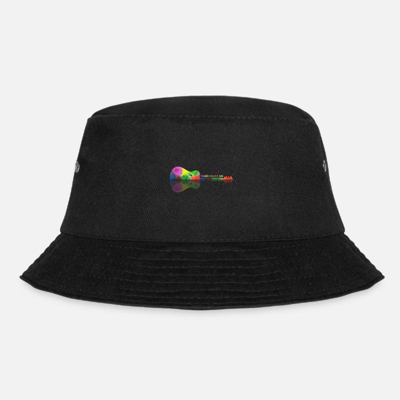Music mode on guitar - Bucket Hat - black
