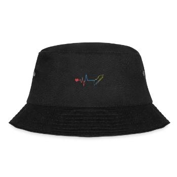Bow and arrow pulse heartbeat - Bucket Hat - black - Front - Lela (165cm)