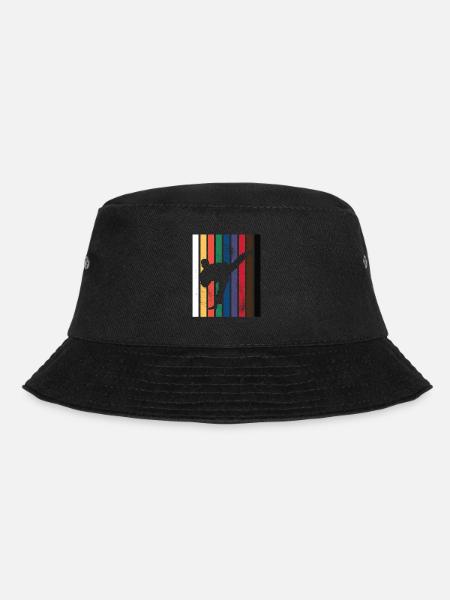 Karate Belt Colors Mens - Bucket Hat - black